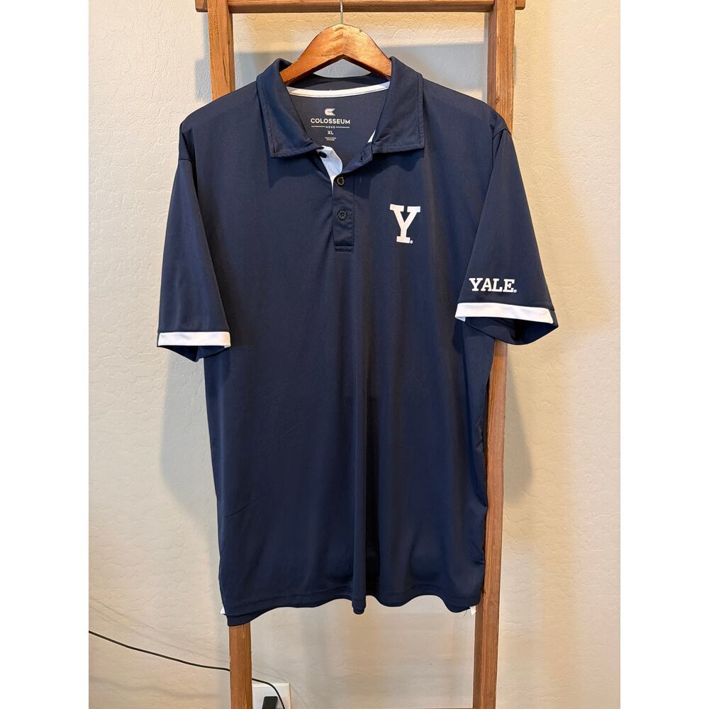 Colosseum Yale Bulldogs Performance Polo Shirt XL Navy